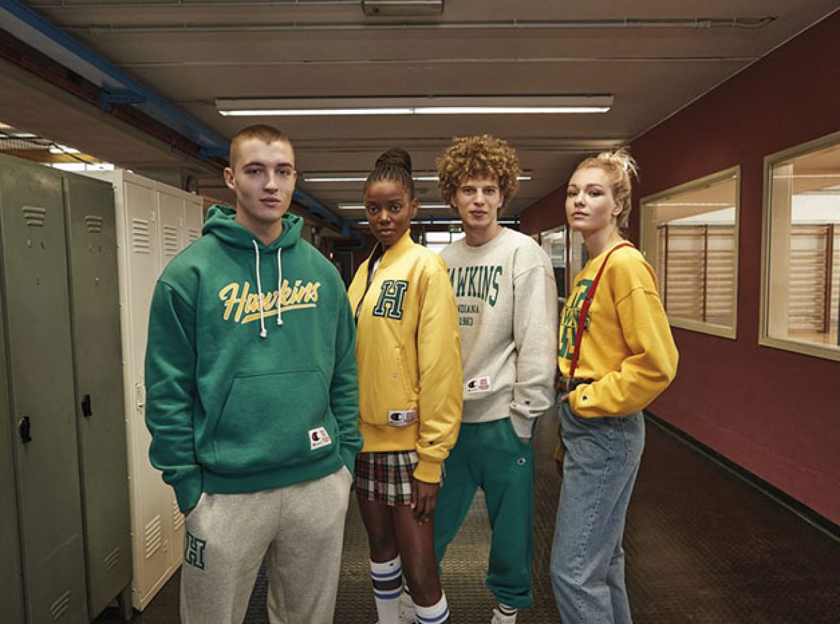 Stranger Things collaboration collection by Champion is now available