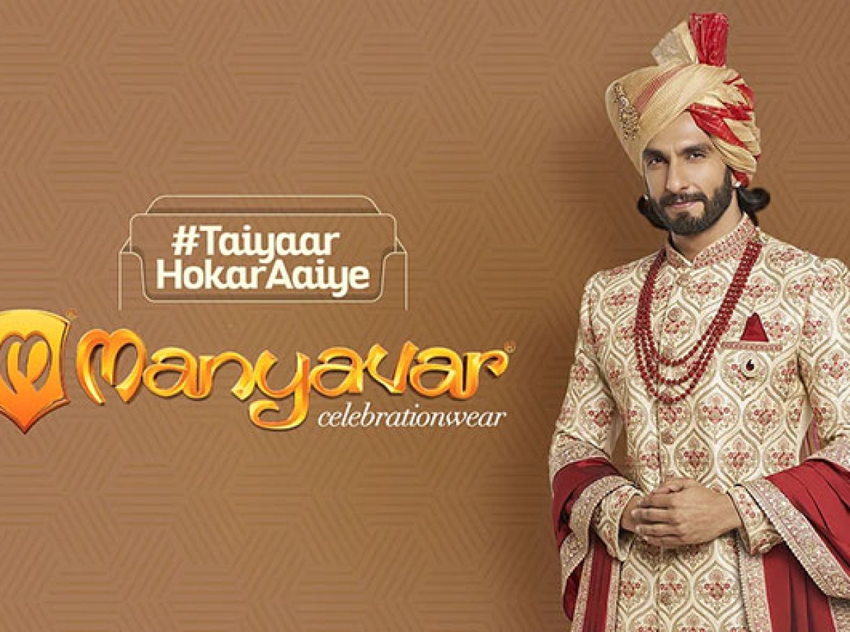 Ranveer Singh is groom goals in Manyavar new #TaiyaarHokarAaiye ad film