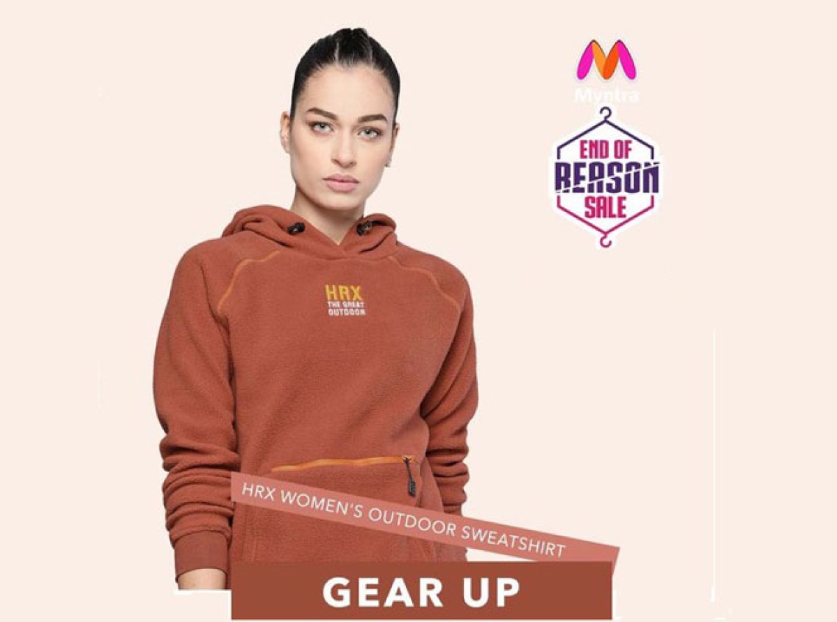 Hrx hotsell sweatshirt myntra