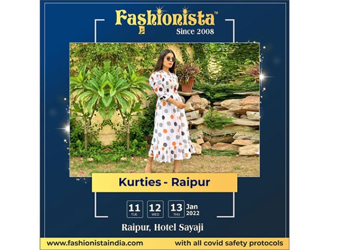 Fashionista to begin shopping fair From January 11 to 13, 2022 at Raipur