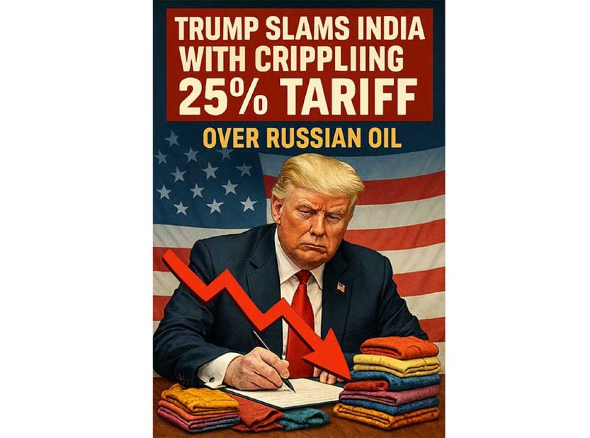 Trump slams India with crippling 25% tariff over Russian oil, Indian textile industry braces for devastating fallout