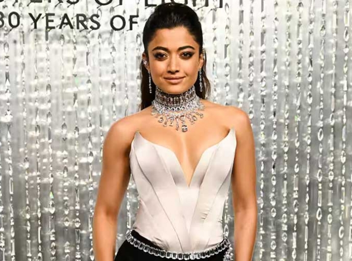 Rashmika Mandana attends Swarovski Exhibition in Los Angeles