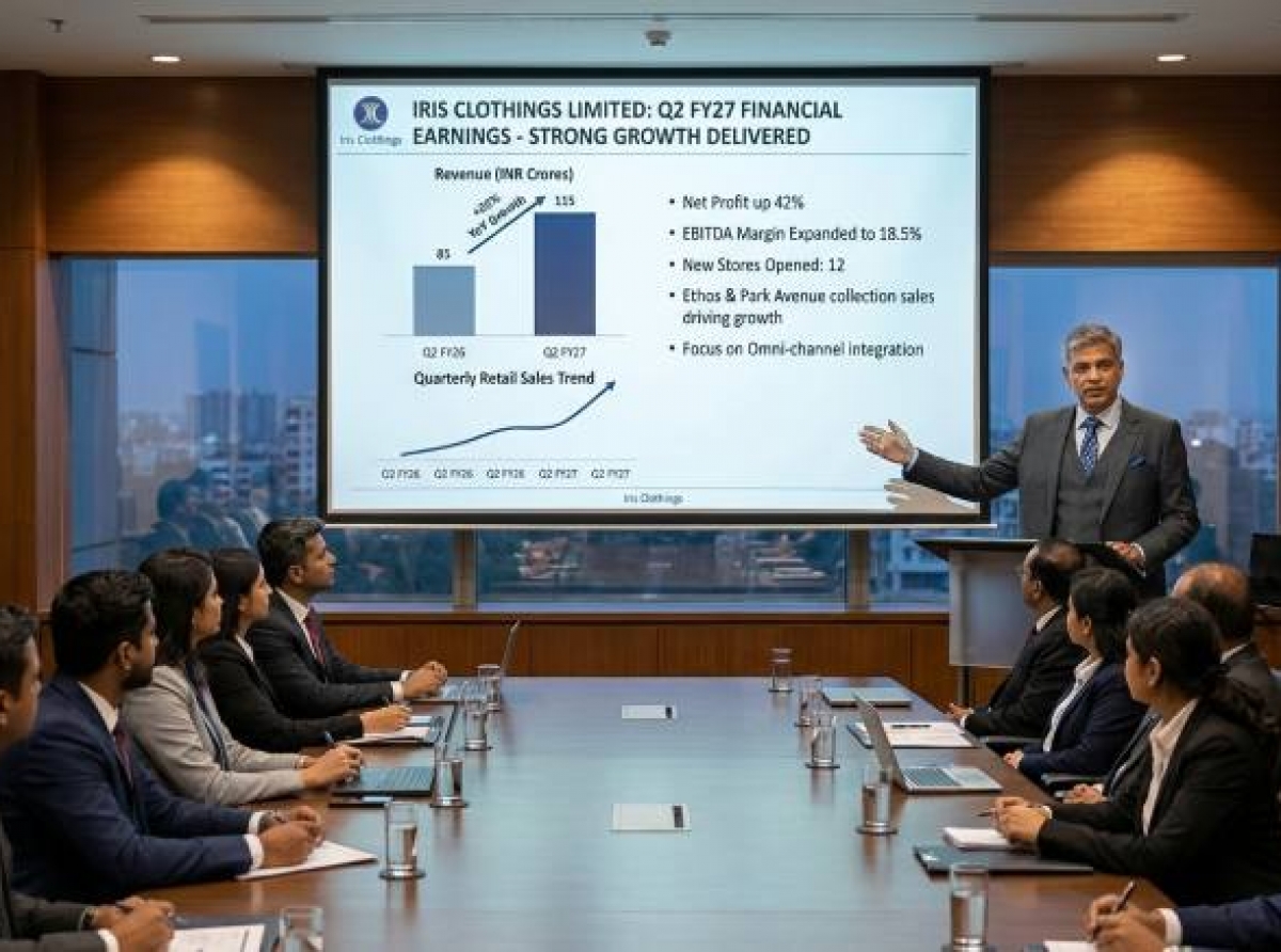 Iris Clothings delivers robust financial performance in Q2 FY27 